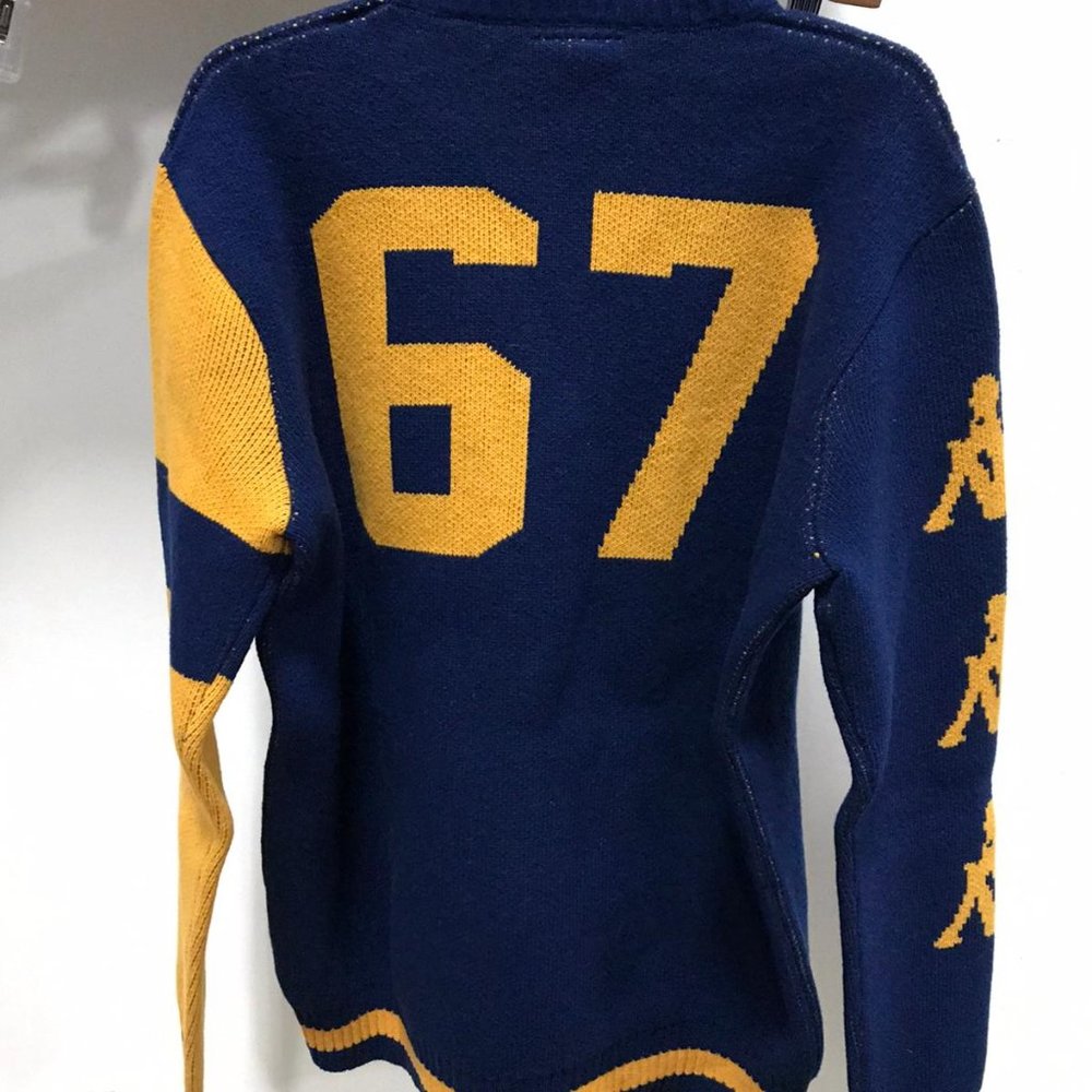 NWT KAPPA KNIT SWEATER jacket pullover unique hard find Authentic Bambro K 67 - Picture 2 of 3